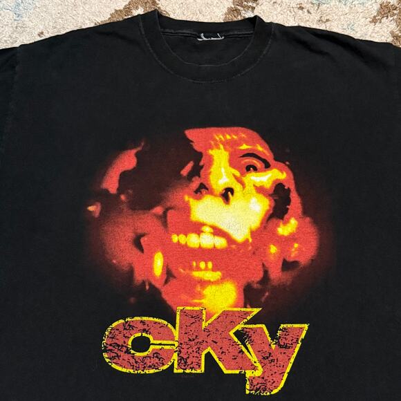 Vintage 2003 CKY Camp Kill Yourself Shirt Size Large Skate Punk Metal Band Tee - Picture 1 of 6